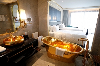 worlds first gold plated hotel opens its doors in vietnam